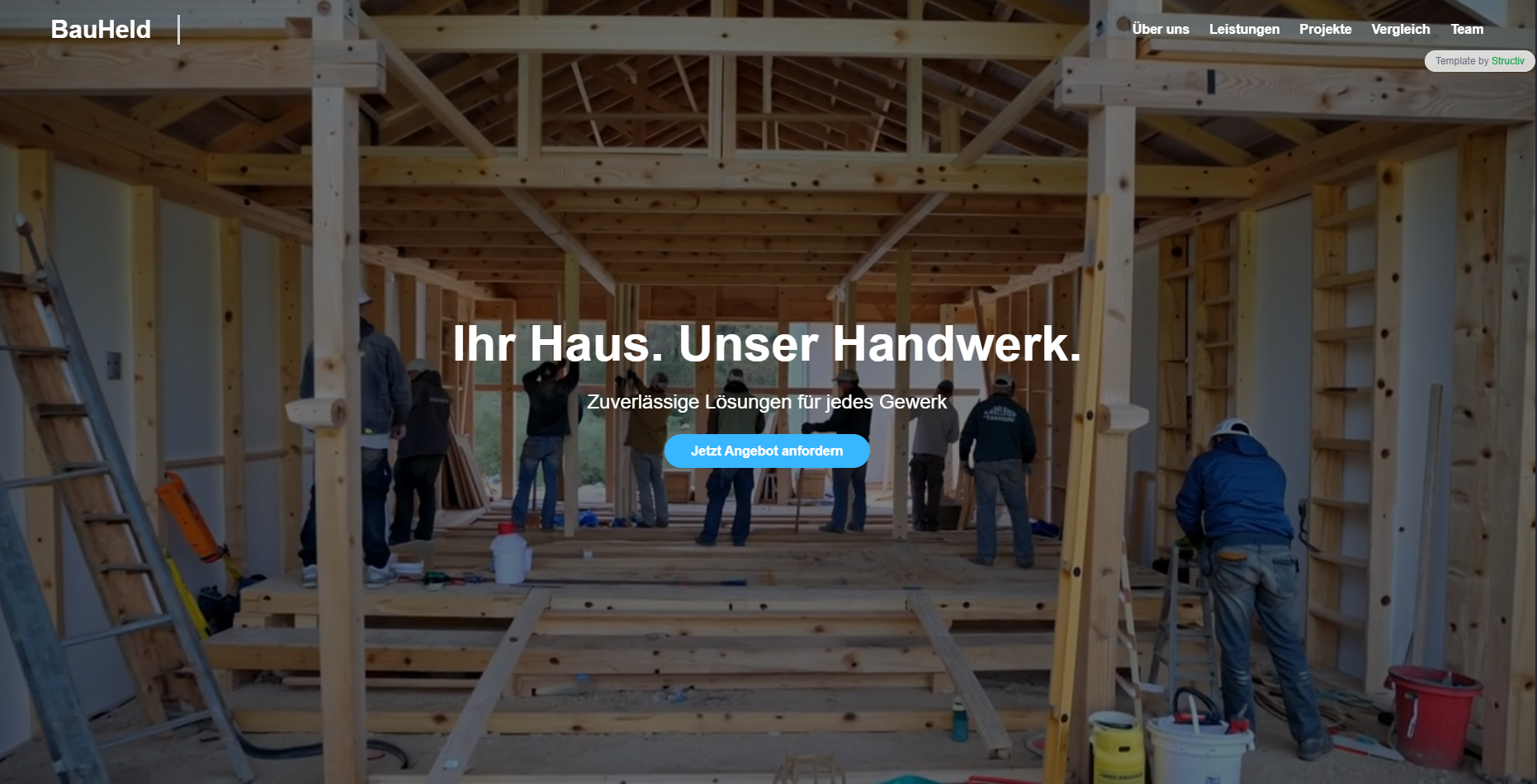 Website für 'Bauunternehmen'